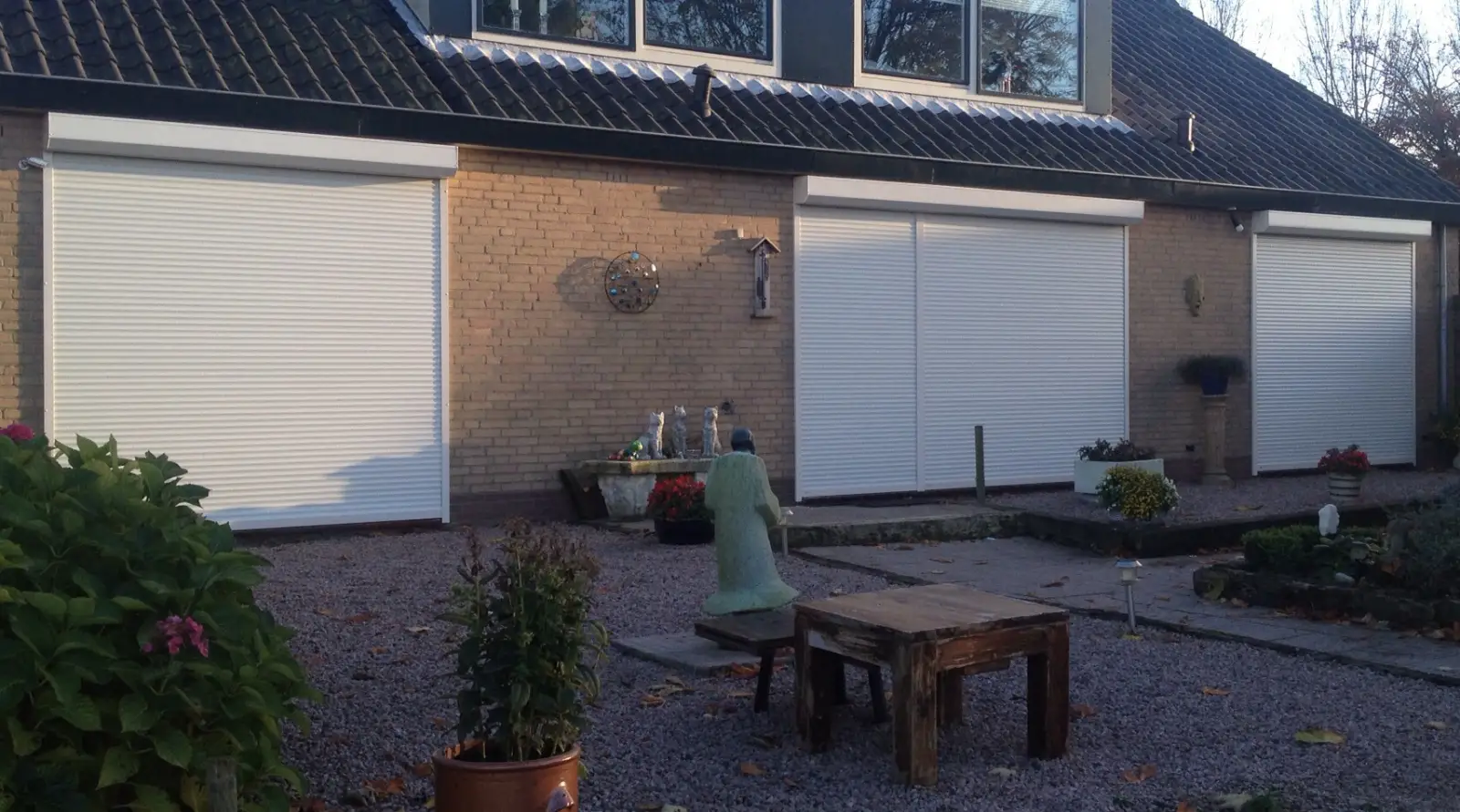 Rolluiken op een woning